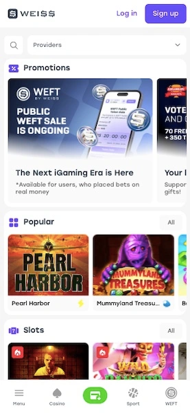 Weiss Casino Mobilen